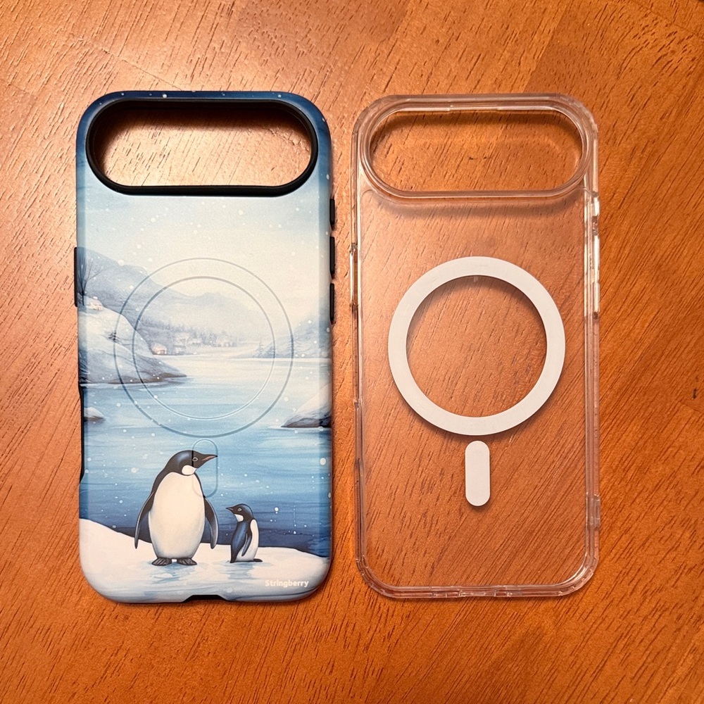Stringberry Penguin Phone Case for iPhone Air & Clear MagSafe Case